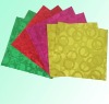 Embossing aluminum foil wrapper in colorful