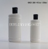 Empty plastic PE shampoo bottles