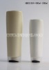 Empty plastic shampoo bottles packaging