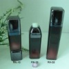 Empty square acrylic Airless bottles with ABS lid