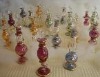 Etched Floral Design Perfume Bottles 6 inch (16 cm)