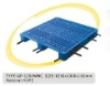 Euro standard 3 runner plastic pallet with 7 steel reinforced