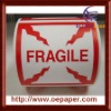 Extra Large Fragile Shipping Labels, 4" square