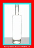 Factory directly sale crystal white slim glass bottle