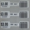 Fasion barcode paper price label