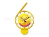 Figure 6 Music Alarm Clock,Yellow Carton Wall Clock