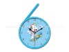 Figure 6 Swing Music Alarm Clock, Blue Carton Wall Clock