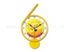 Figure 6 Swing Music Alarm Clock, Yellow Carton Wall Clock