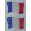 Franch Flag Shaped Self-adhesive Label