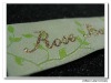 Free design gold thread woven labels