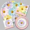 Fresh Daisies paper party sets party supplies paper set beautiful flowers