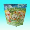 Frozen vegetable packaging bag (ISO 9001:2000/GMP/environmental/smooth/hot seal/3-side)