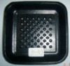 GH6-plastic food tray,plastic tray,black PP