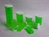 GREEN pharmacy snap plastic vials with green