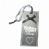 Garment Cardboard hangtag/new garment hangtag/hangtag paper