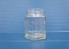 Glass Hexagonal Jar 185ml