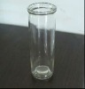 Glass Metro candle holder and glass candle jar