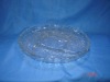 Glass Round PLATE / Crystal Handless plate