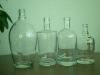 Glass alcohol bottles