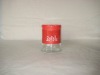 Glass jar with iron casing