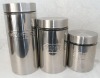 Glass jar with stainless steel casing