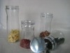 Glass storage jar set