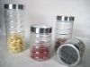 Glass storage jar with lid