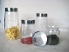 Glass storage jar with lid