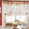 Glitter snow organza roll for room curtain decoration/organza fabric curtain