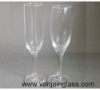 Goblet clear glass cup