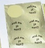 Gold/Silver color Sticker in sheet