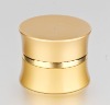 Gold color cream jar