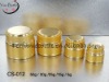 Gold cosmetic empty jars for personal care