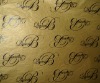 Golden and black print wrapping paper