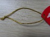 Golden metalic colour  flexible elastic loop tag