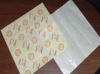 Greaseproof paper with color printing