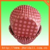 Greaseproof polka dots cupcake paper in red