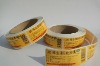 Great adhesive viscosity self adhesive labels on roll