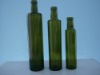 Green glass bottle