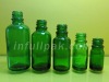 Green glass bottle