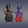 Guitar empty glass perfume bottles