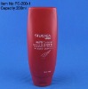 HDPE plastic shampoo bottle