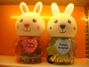 HOT! Rabbit Jar (Red and Blue)