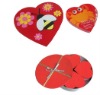 Heart shape paper box with POP-UP animal for children