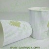 Heat barrier paper cups