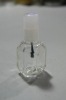 Hexagonal Shape Nail Polish Glass Bottle With Brush