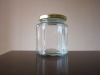 Hexagonal glass jars