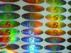 Hologram Labels in oval shape