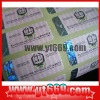 Holographic Anti-counterfeit customized sticker