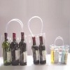 Hot sale! Promotional transparent pvc winebottle bag